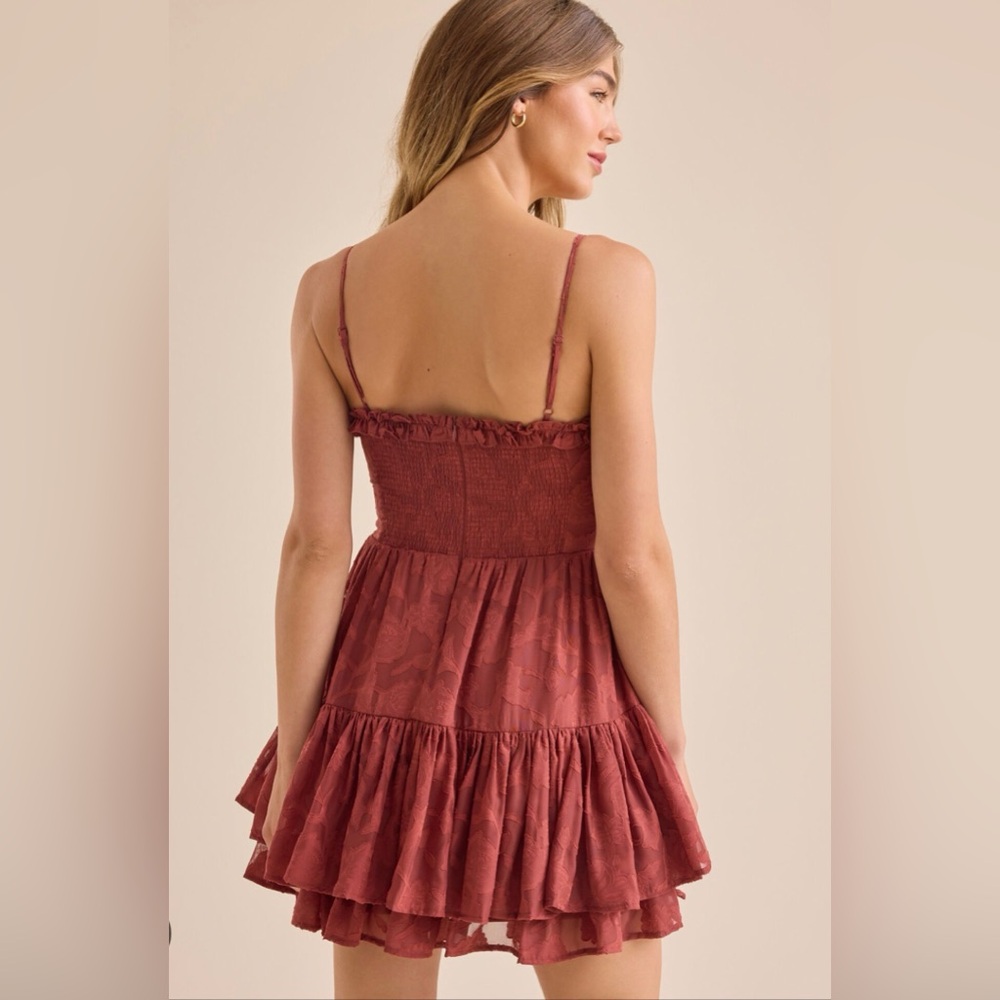 Altar'd State Burgundy Mini Dress - Picture 4 of 7